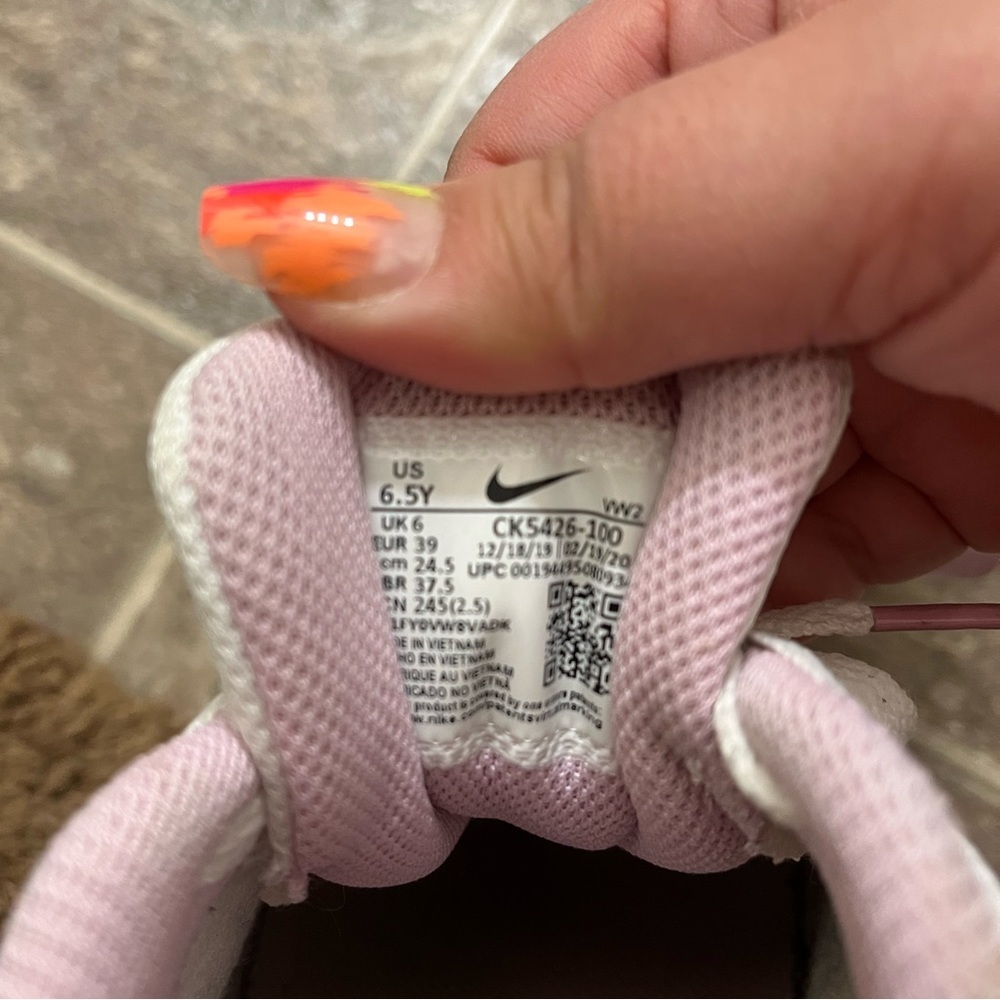 Nike sneakers with purple and pink tie dye lifestyle fashion tennis shoes - Picture 5 of 9